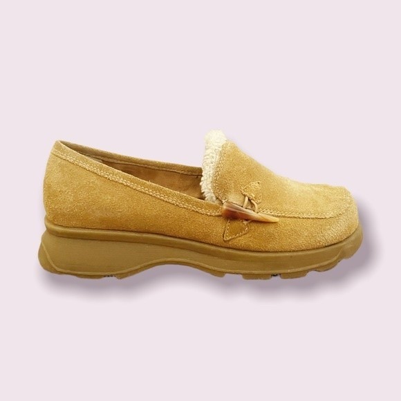 Tan Suede Women's Loafers - Picture 6 of 10